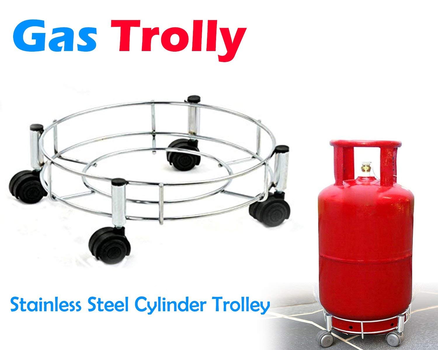 Stainless Steel Gas Cylinder Trolley, Gas Trolley