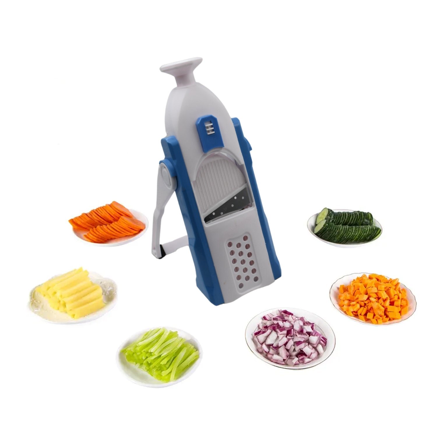 Multi-Function 5-in-1 Food Vegetable Potato Chopper, Garlic Grinder