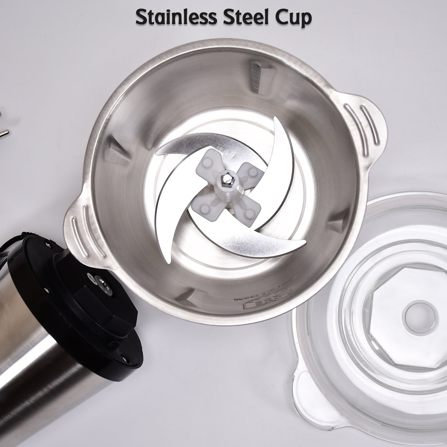 STAINLESS STEEL ELECTRIC MEAT GRINDERS WITH BOWL  (2L, 250WATTS)