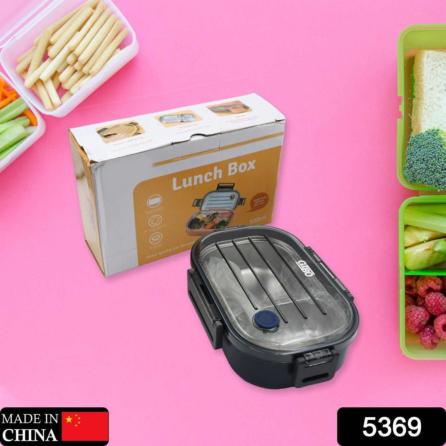 304 Stainless Steel Thermal Lunch Box (500ML)