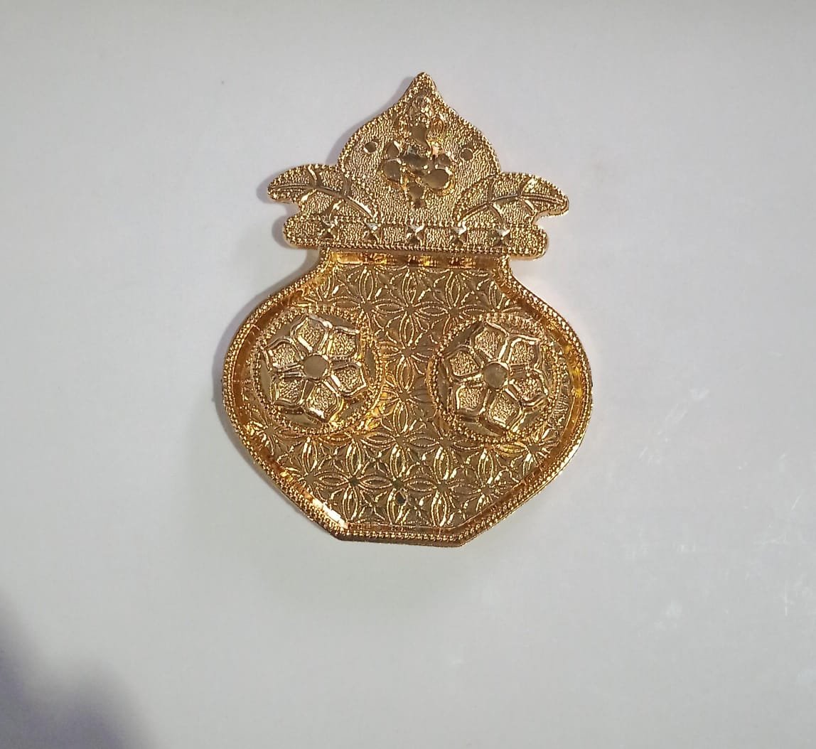 Kalash Shape Rakasha Bandhan Special Puja Thali (1 Pc) (Mix Design)