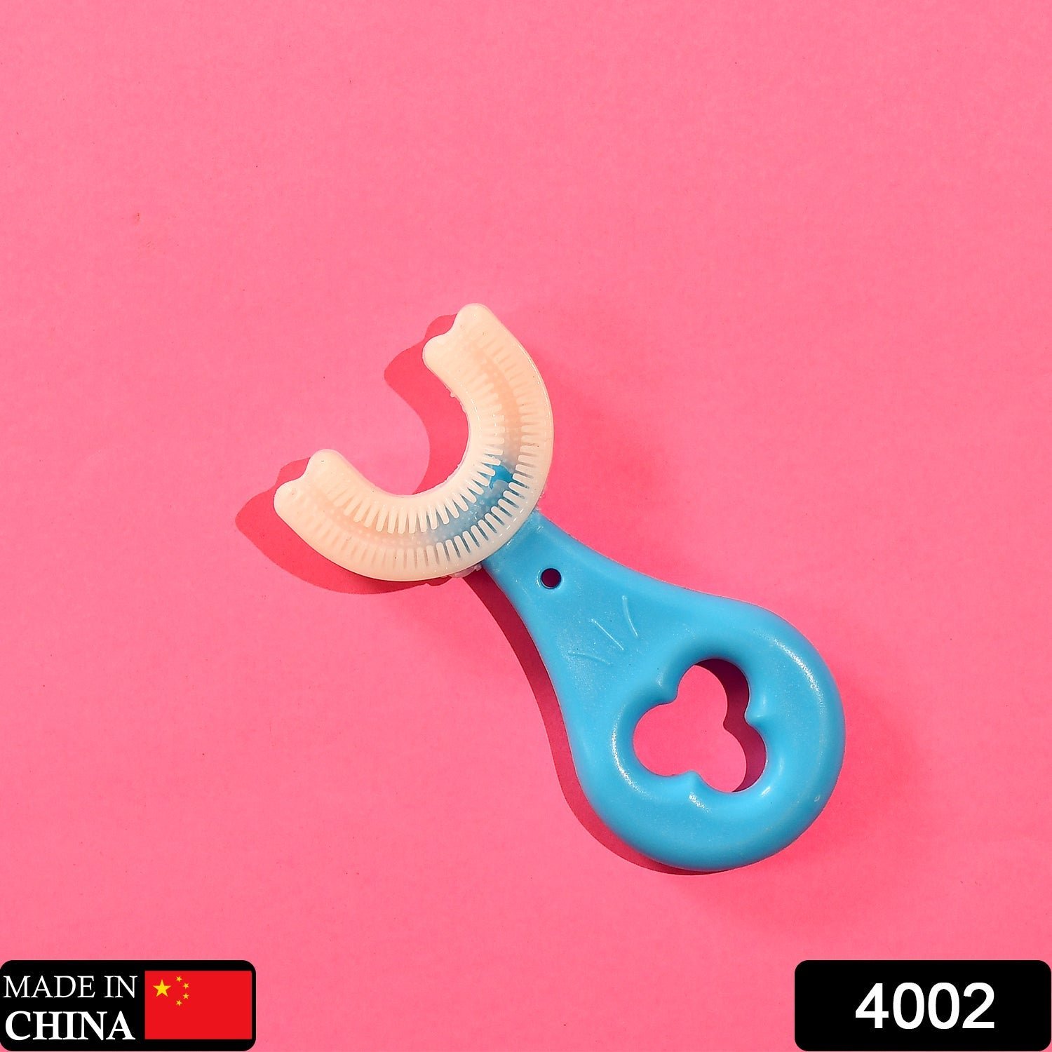 U-Shaped Kids Toothbrush (2–6 Years) with Ultra-Soft Food-Grade Silicone Head