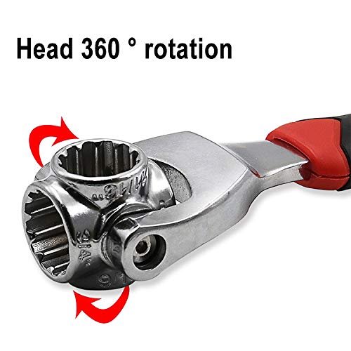 48 in 1 Wrench Swivel Head Multi Tool Spanner with Spline Bolts