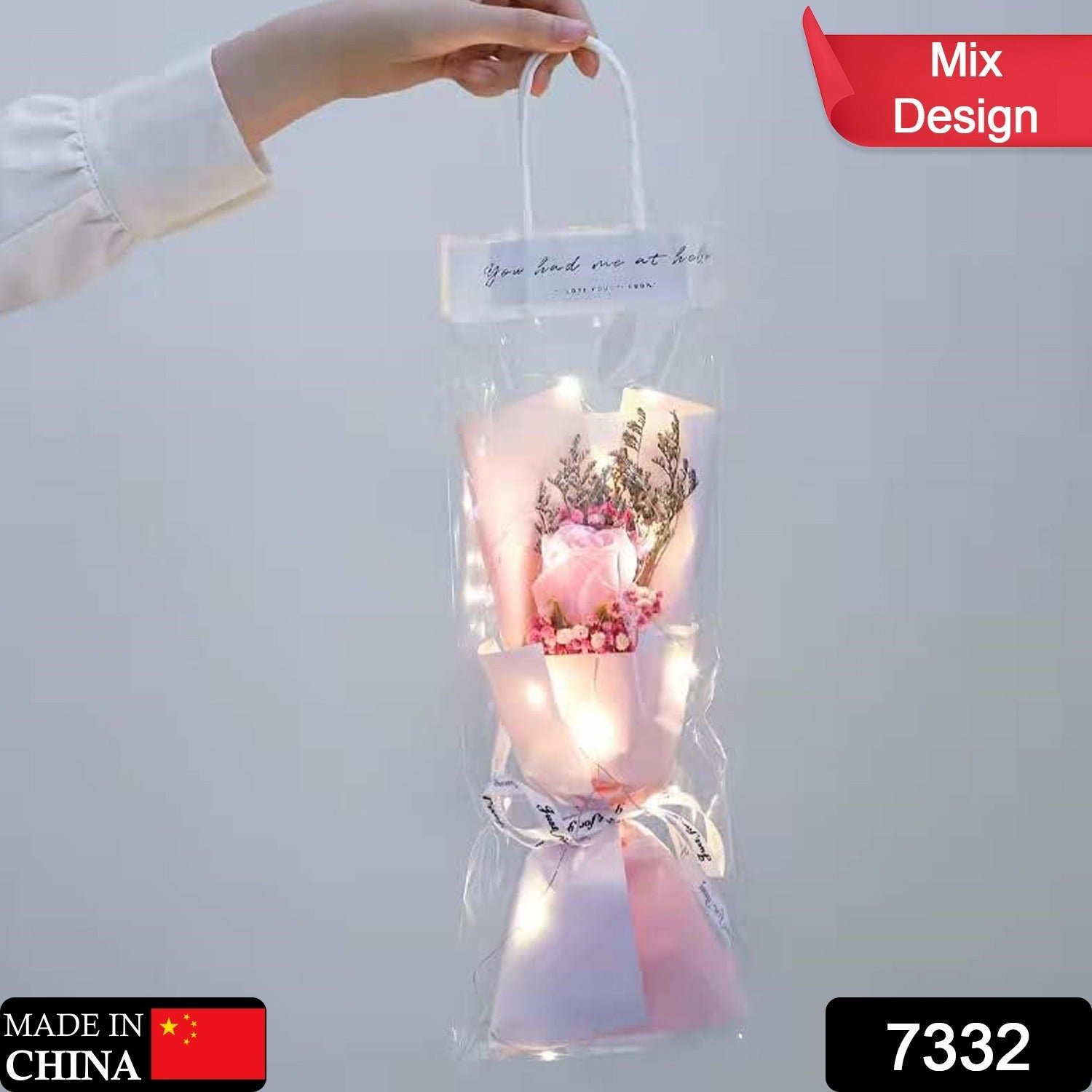 Home Decoration Rose Hand Made Valentine's Day Artificial Flowers(1 Pc)