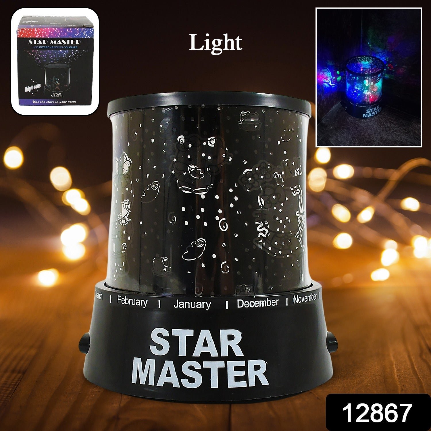 LED Projector Night Light Amazing Lamp Gift (Battery Not Included / 1 pc)