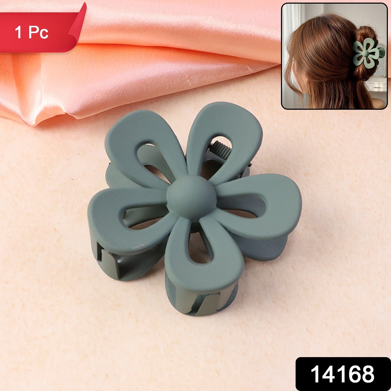 Flower Shaped Hair Claw Clip – 1 Pc