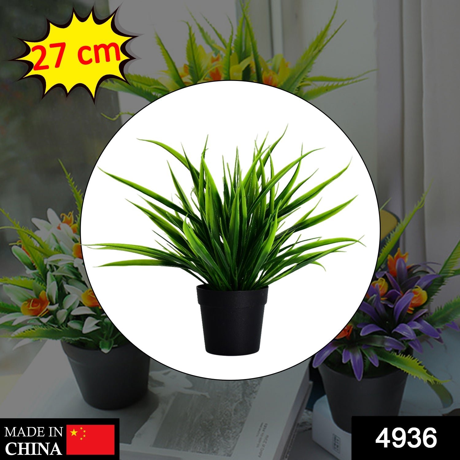 Artificial Potted Plant with Pot