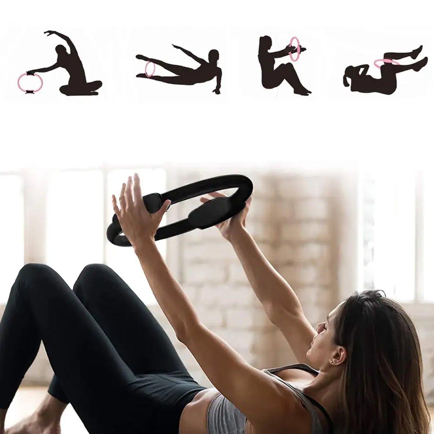 Fitness Ring Workout Yoga Ring Circle Pilates for Woman for Home