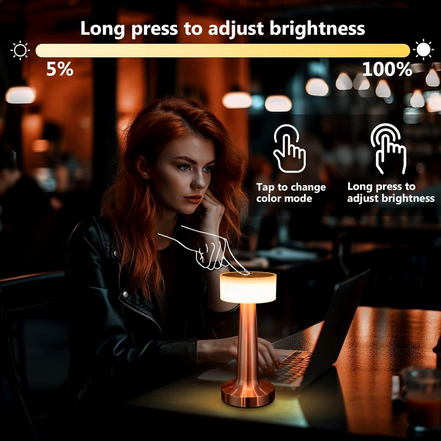 LED Lamp with Touch Control | Decorative Desk Lamp (1 Pc)