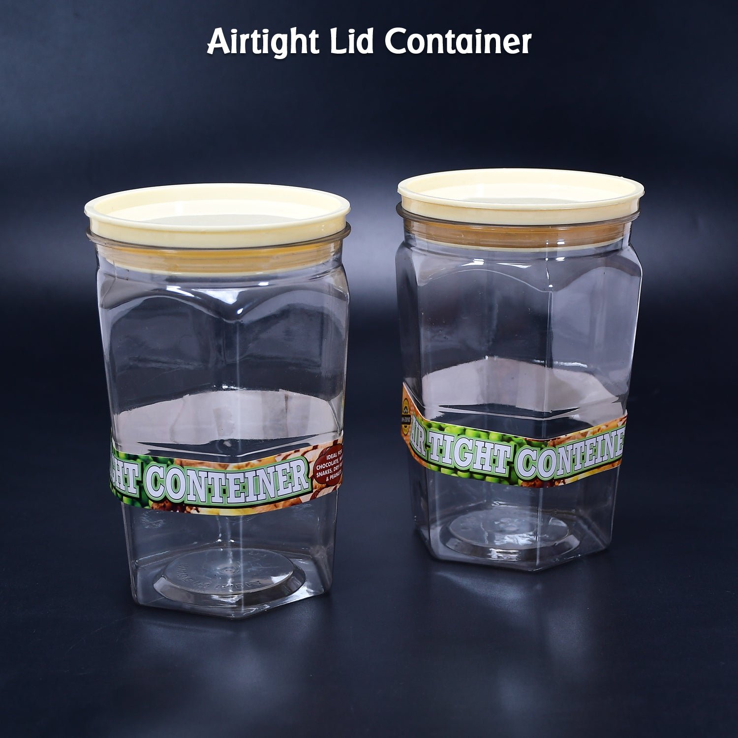 Air Tight Kitchen Storage Container  (Approx - 1100Ml, Set of 2pcs)