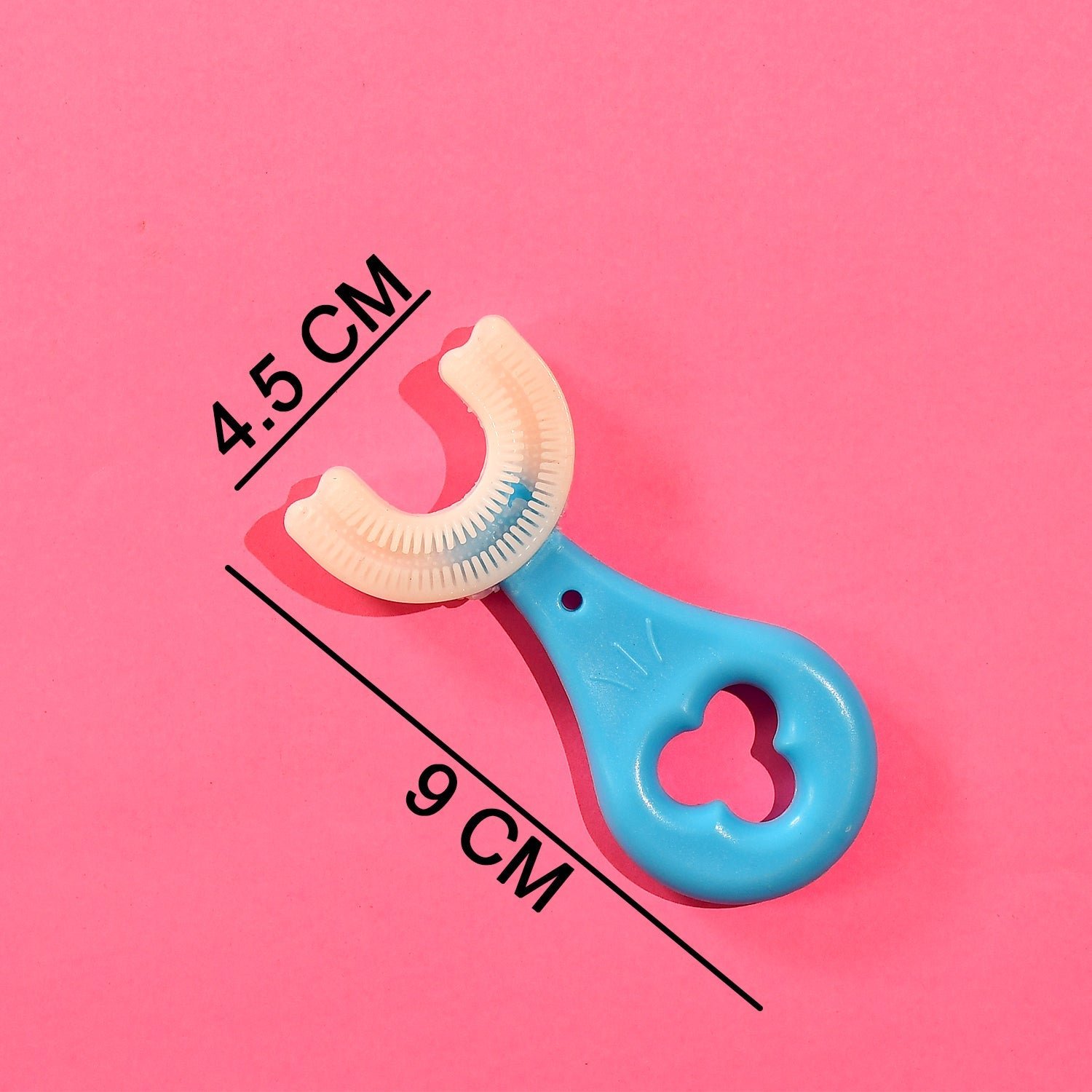 U-Shaped Kids Toothbrush (2–6 Years) with Ultra-Soft Food-Grade Silicone Head