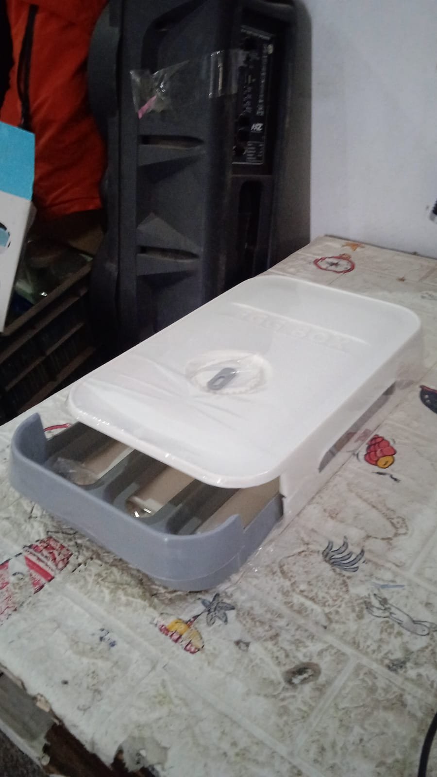 Plastic Egg Storage Box Drawer Style Fridge Organizer Tray (1 Pc)