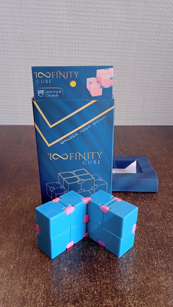 Infinity Cube Fidget Toy Stress Relief Hand Puzzle for Kids & Adults 1 Pc