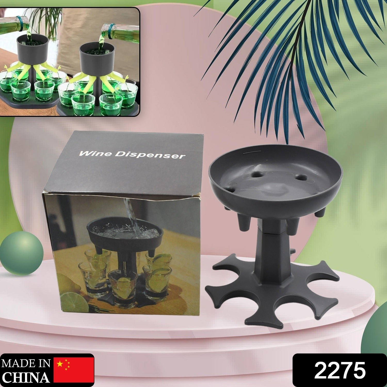 6 shot Win glass dispensers and tray, drinking games, shot glasses,