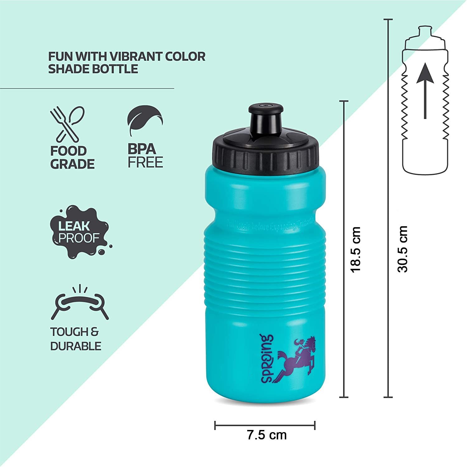 Pull n Stretch Water Bottle – Foldable Drinking Bottle for School & Travel