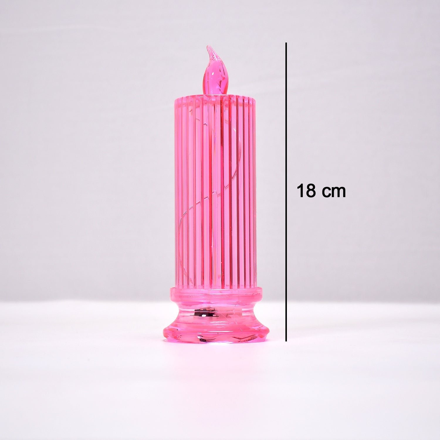 Big Simple Candles for Home Decoration, Crystal Candle Lights, Diwali (Multicolor)
