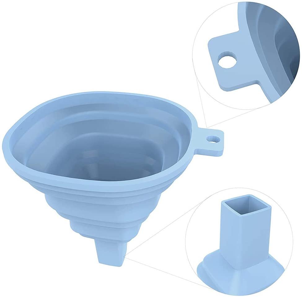 Flexible Silicone Kitchen Funnel Liquid / Powder Transfer Hopper Food (Small)