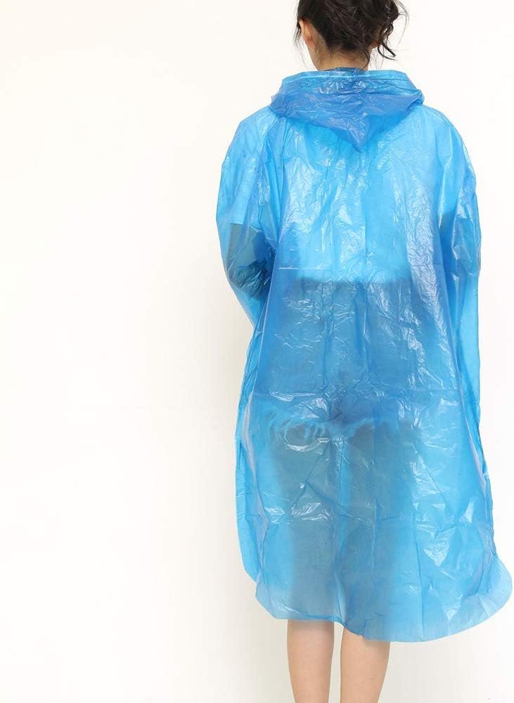 Portable Adult Waterproof Raincoat Cardigan for Outdoor Travel (1 Pc)