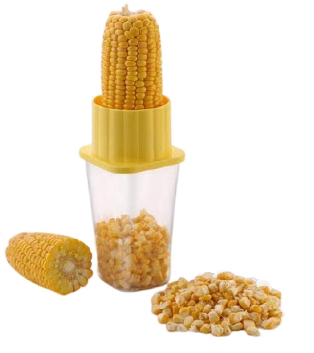 Multi Use Plastic Corn Stripper Cob Remover Bowl