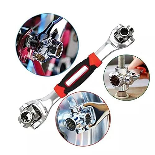 48 in 1 Wrench Swivel Head Multi Tool Spanner with Spline Bolts