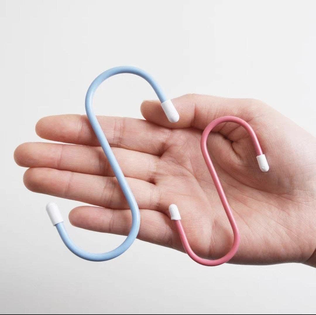 S Shape Metal Hooks for Hanging, Heavy Duty S Shaped Hooks (6 Pcs Set)