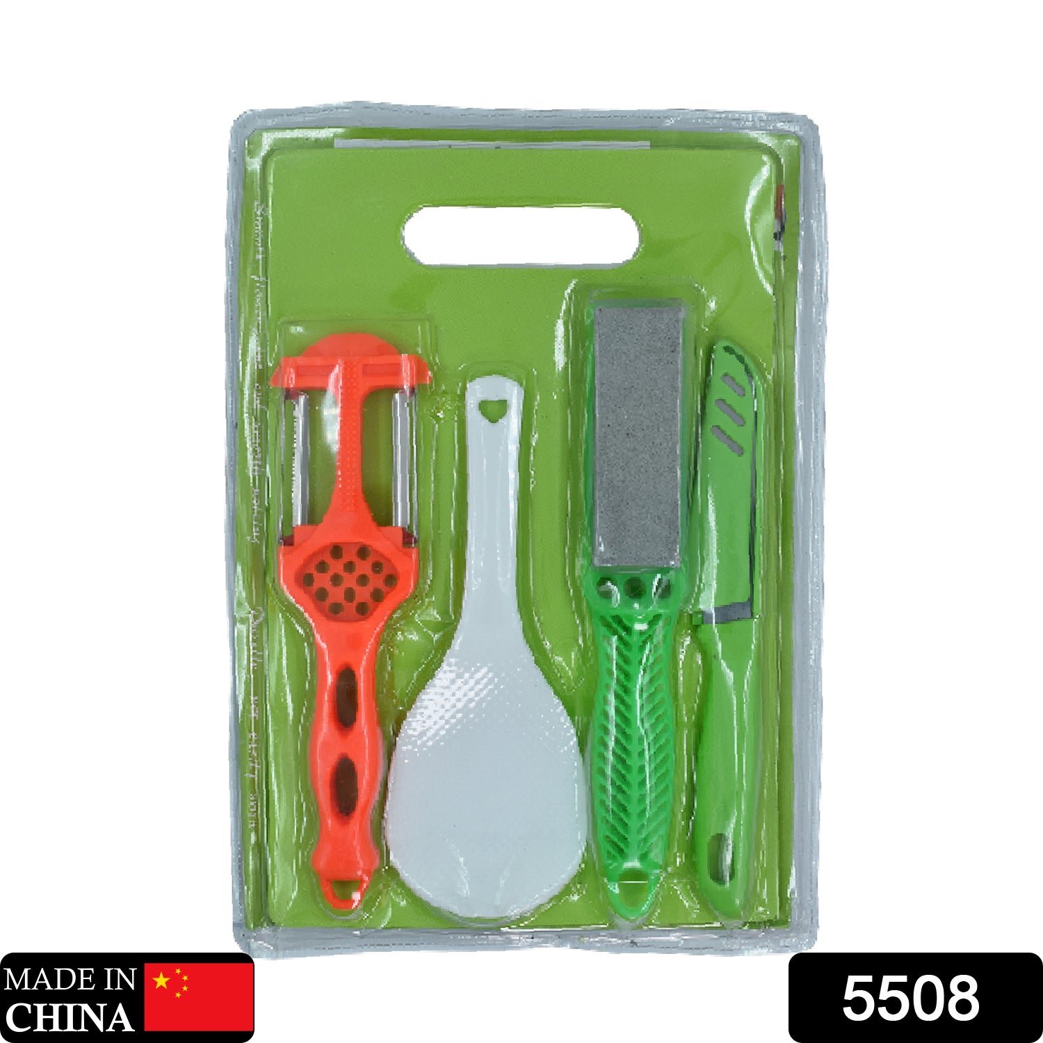 Plastic Chopping Board with Knife Set Scissor and Wine Opener for  Cutting