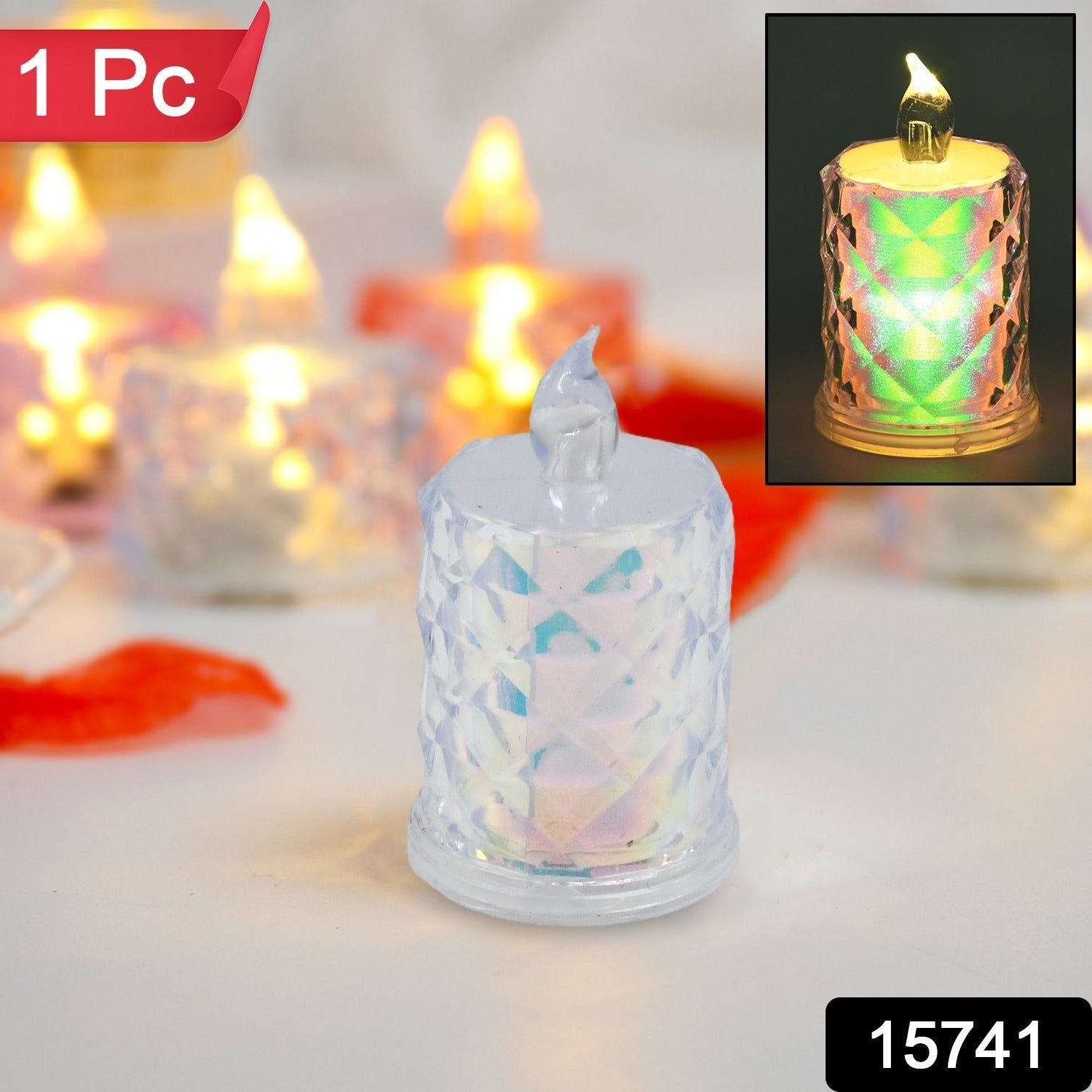 Festive Lighting for Any Occasion: 1 Pack LED Tealight Candles, Diwali