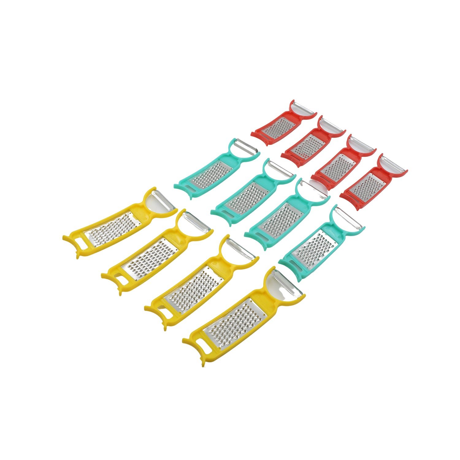 3-in-1 Peeler, Grater & Cutter Set for Kitchen (12 Pc Set)