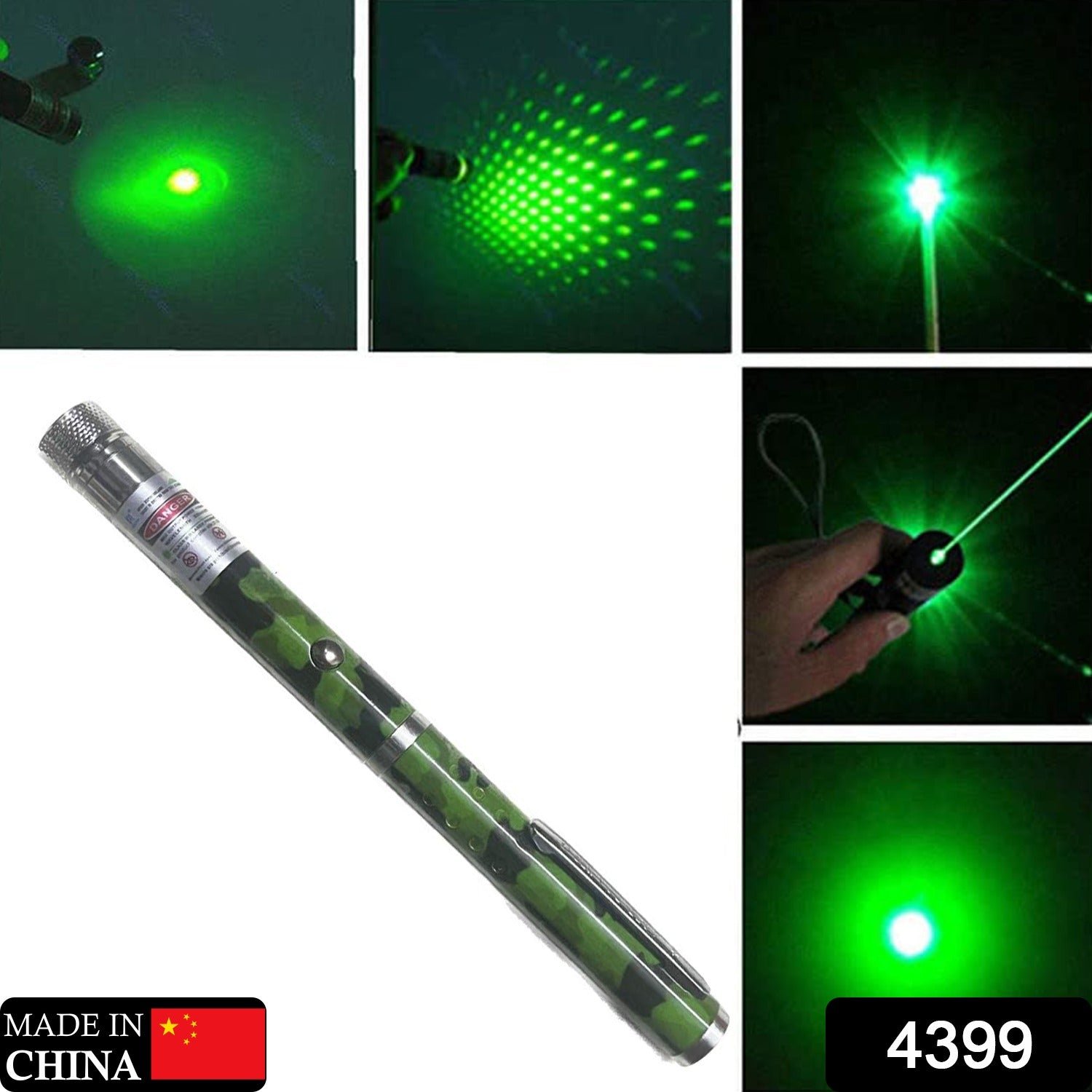 Green Multipurpose Laser Light Disco Pointer Pen Beam