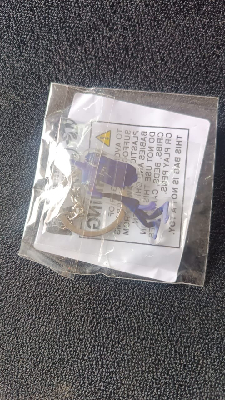 Cute Cartoon Character Acrylic Keychain (1 Pc)