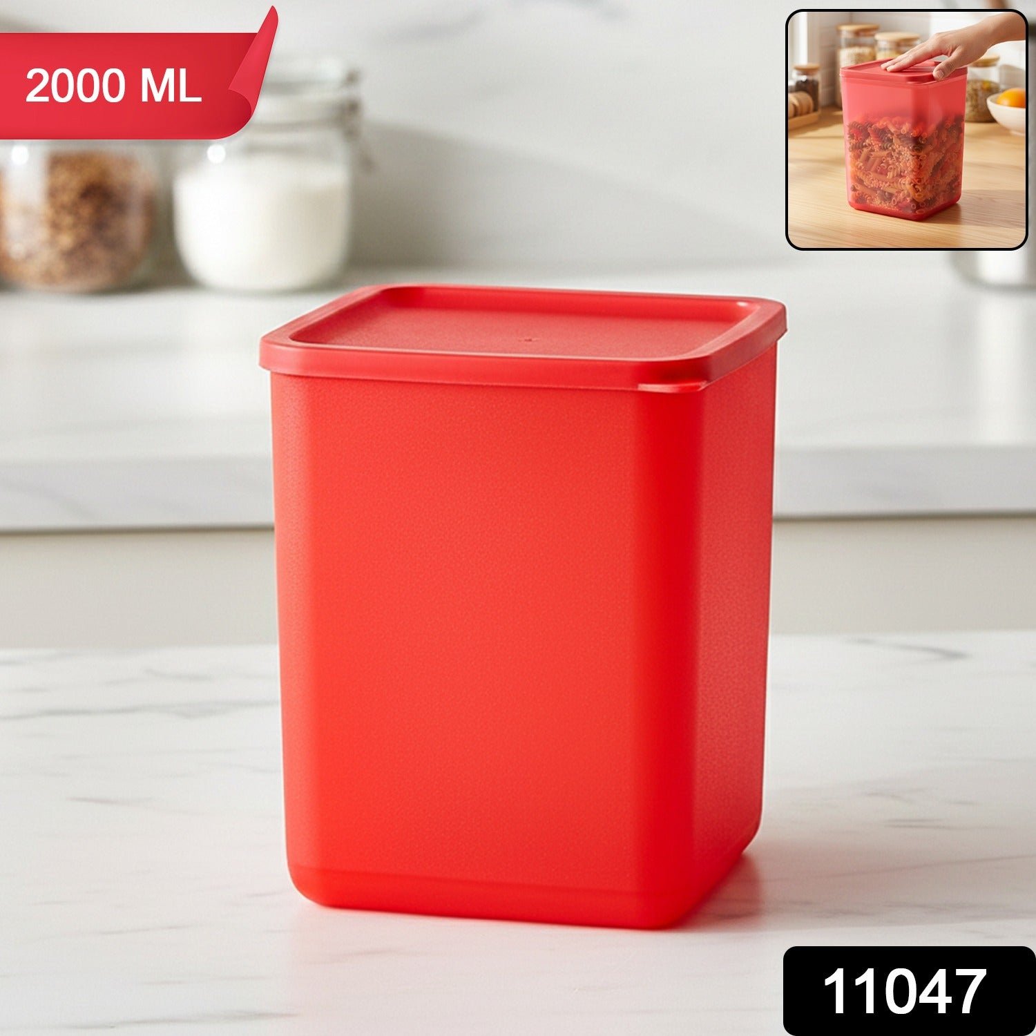 Matt Finish Multi-Purpose Storage Container (2000 ml)