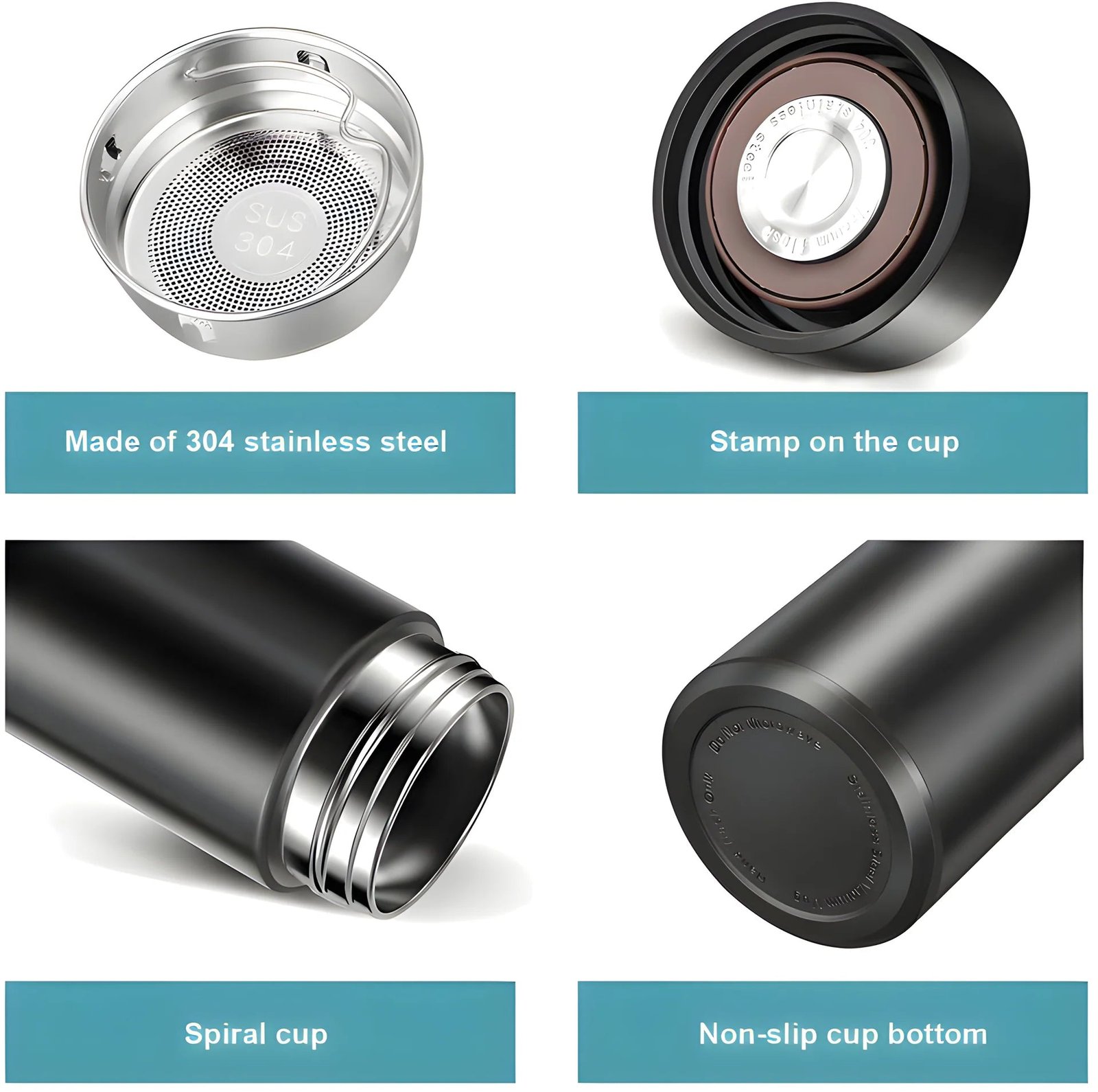 0726 Vacuum Insulated Water Bottle with LED Temperature Display (1 Pc / Multicolor)