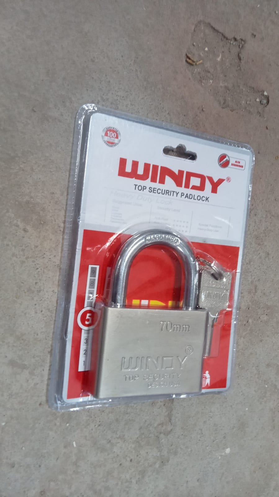 Heavy Steel Premium Square Padlock 70mm with 4 Keys  Hardened Shackle for Doors