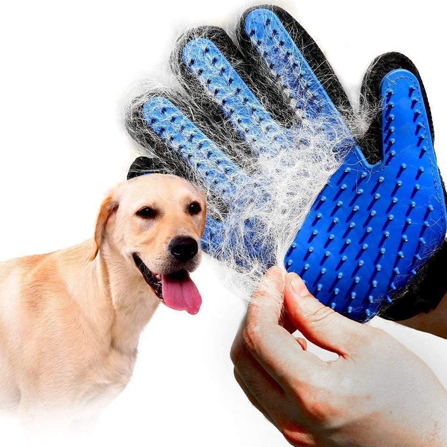 Pet Grooming Deshedding Glove (1 Pc, Mix Color)