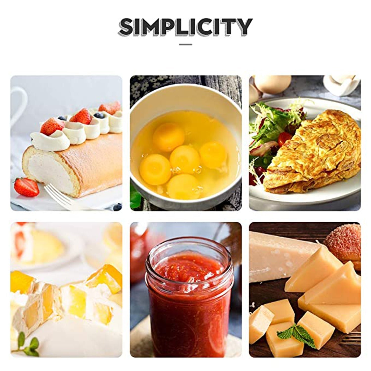 Manual Whisk Mixer – Silicone Cream Whisk, Rotary Egg Beater for Kitchen Baking