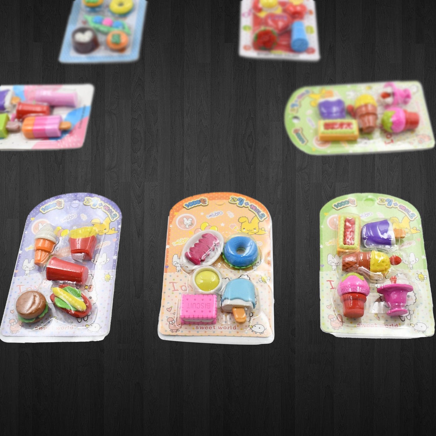 Mix Design Fancy Erasers Set (1 Set)