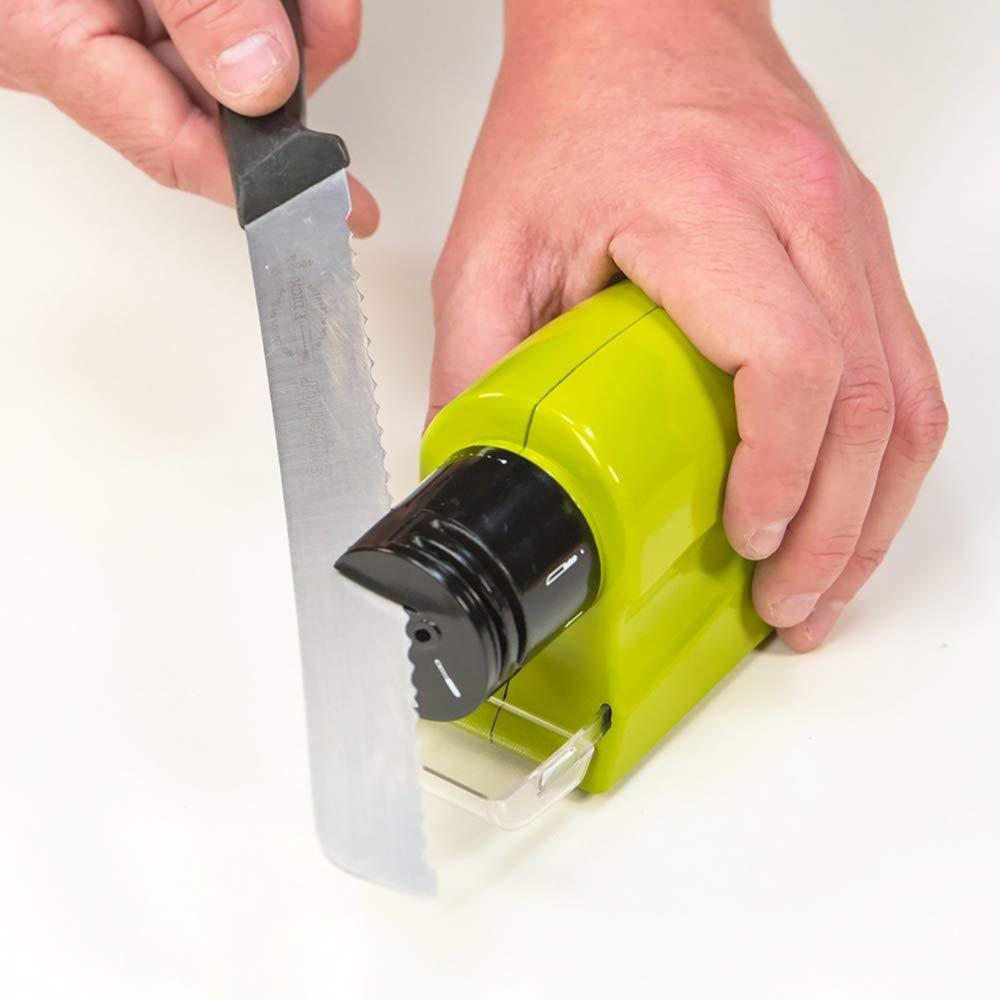 Cordless Motorized Knife Blade Sharpener Tool (Battery Operated)