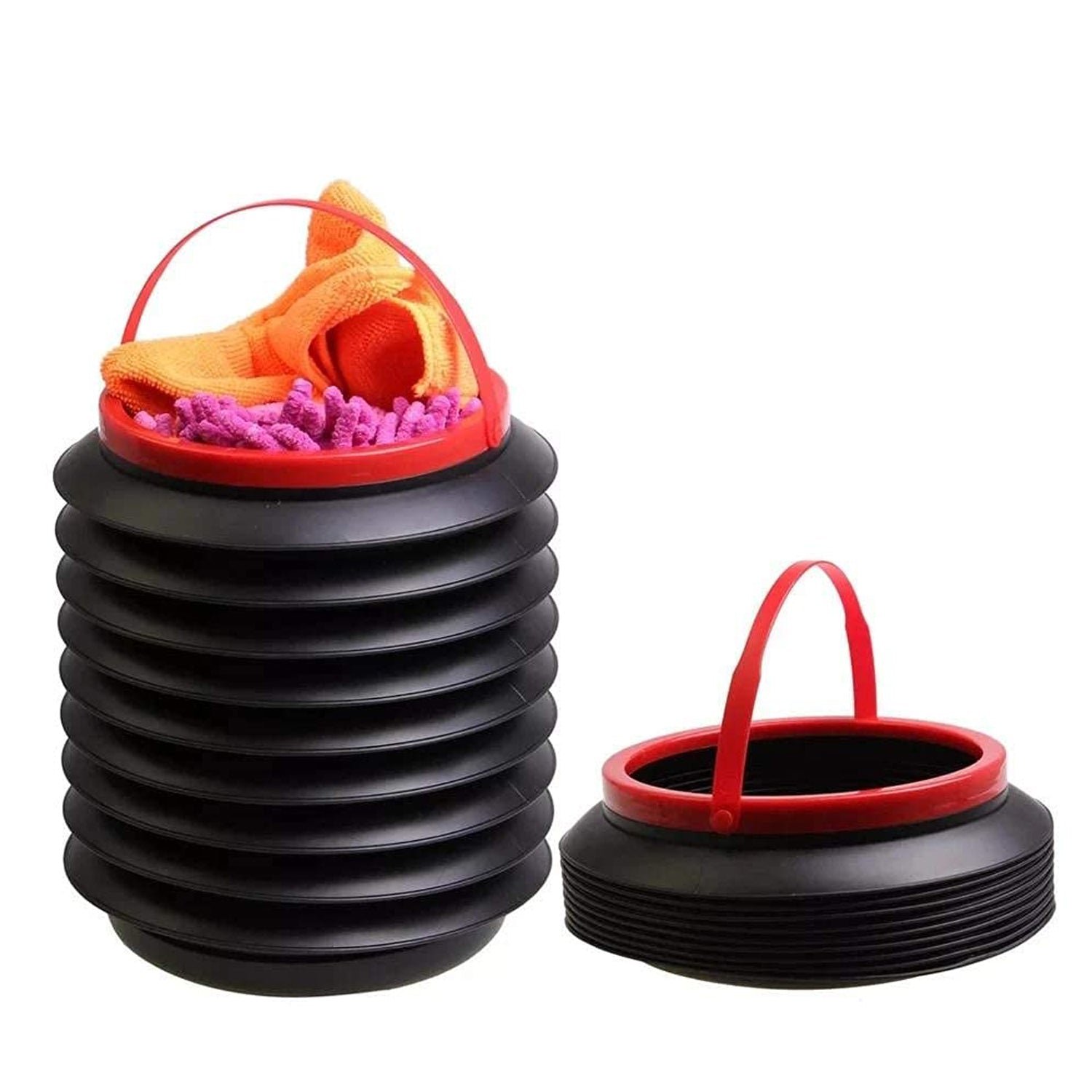 Foldable Storage Bucket , Water Container & Dustbin Multiuse Bucket