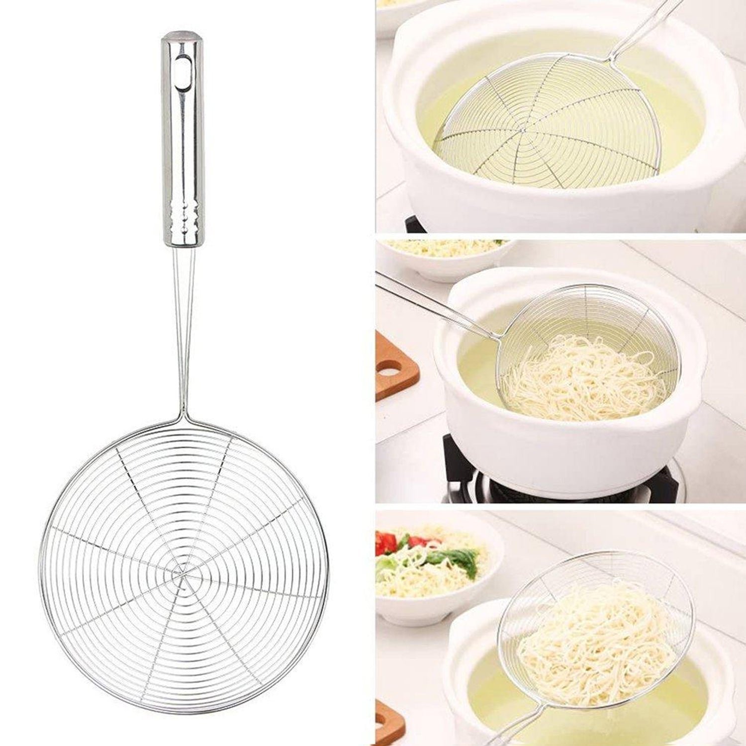 Mini Oil Strainer Get Fried Food Stuffs Easily Without Any Problem And Damage