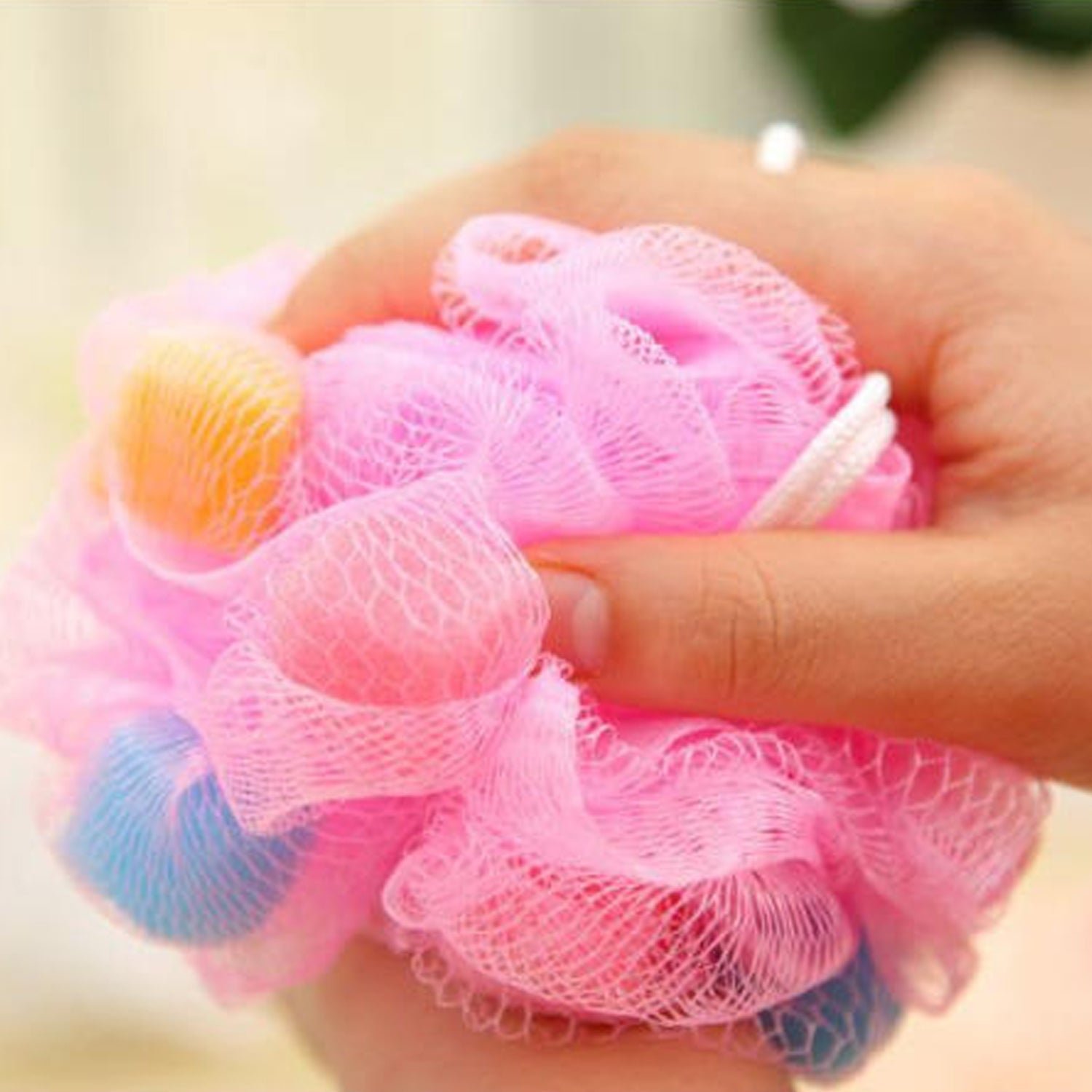 Bath Sponge Round Loofah and Back Scrubber for Men and Women
