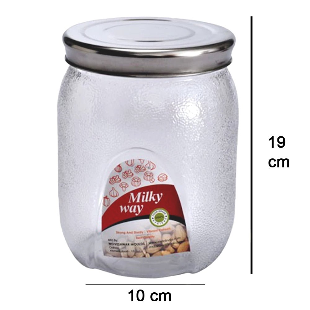 Plastic Mason Jar with Airtight lids (2000 ml)