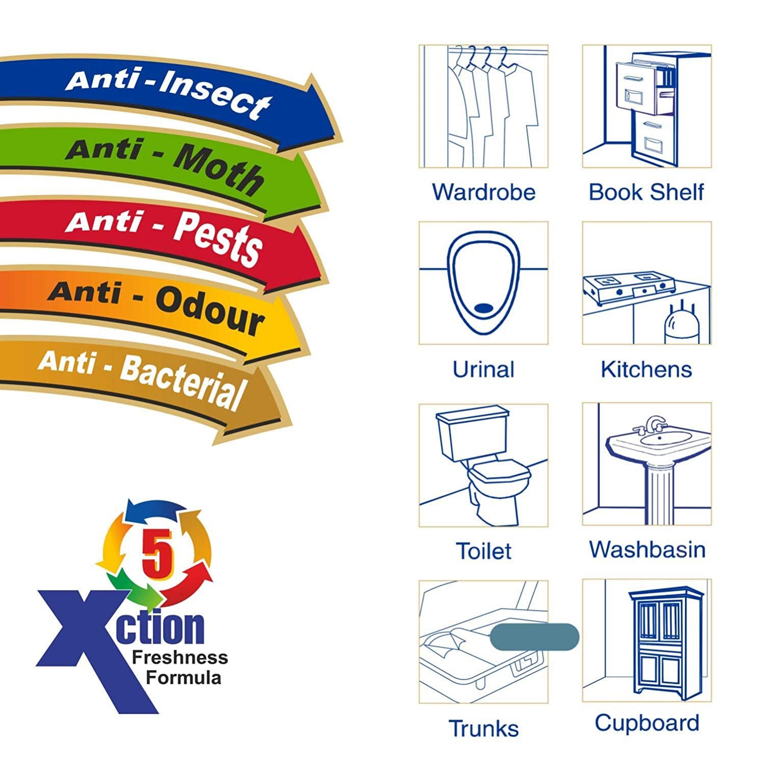 World Air freshener Flowers Block for Bathroom and Toilet