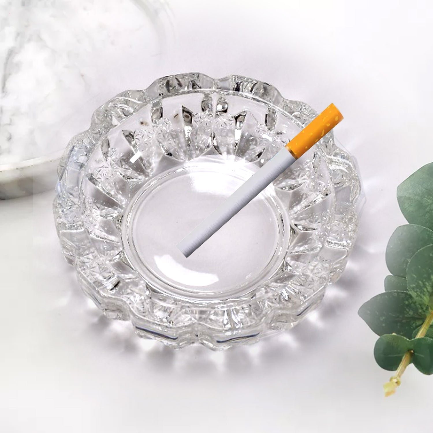 paricutin Glass Crystal Quality Cigar Cigarette Ashtray