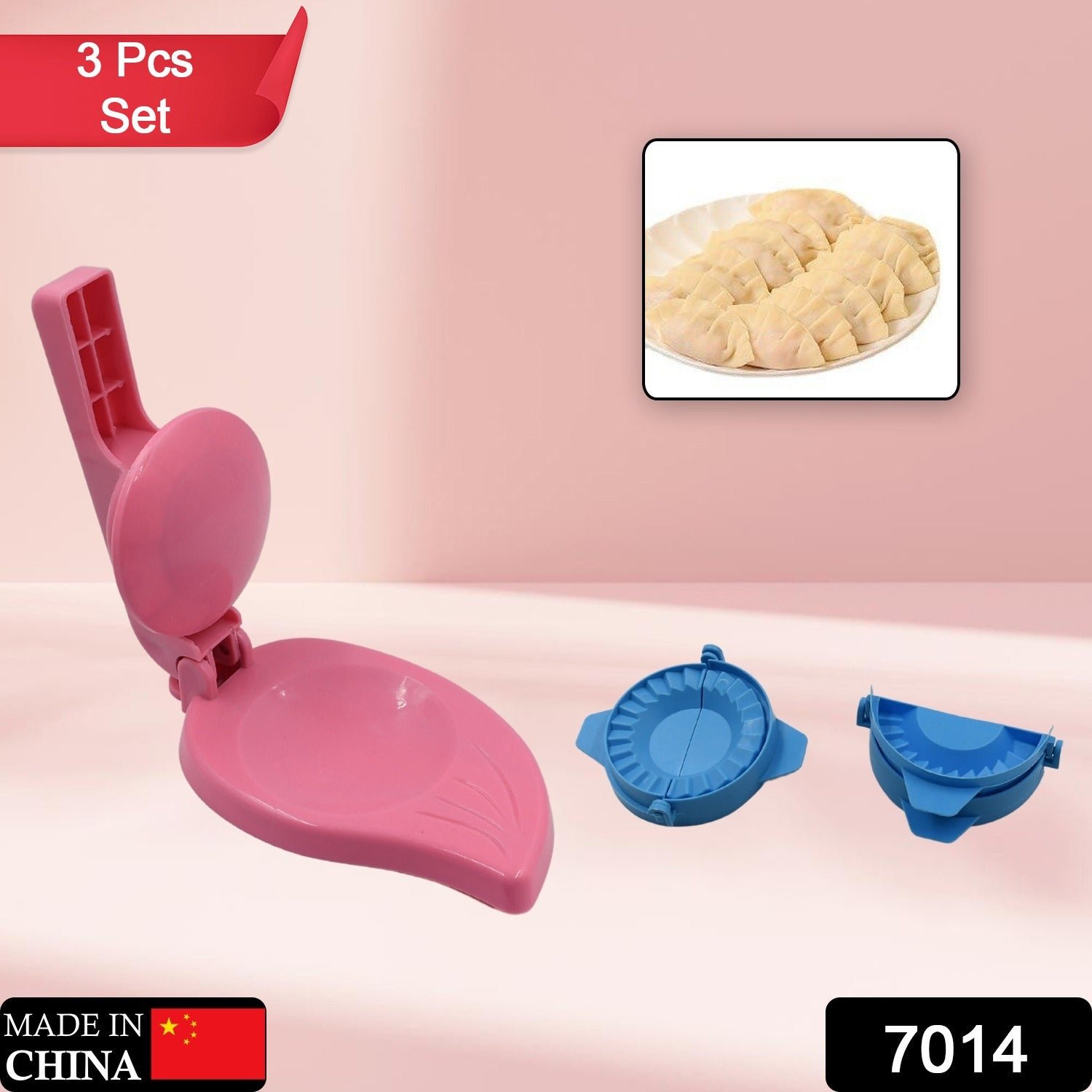 Puri Press & Dough Press Set Dumpling Dough Press ( 3 Pcs Set )