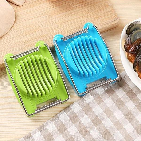 Plastic Multi Purpose Egg Cutter / Slicer with Stainless Steel Wires