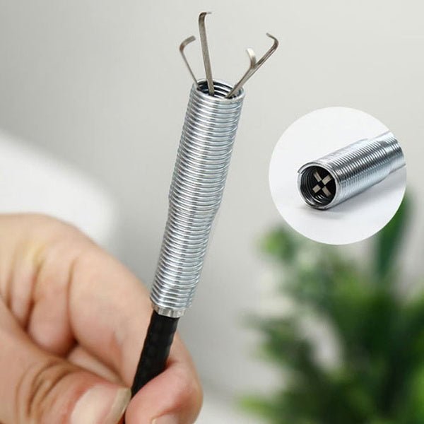 Multifunction Pipe Cleaning Claw for Drain Hair Removal (290 cm Length)
