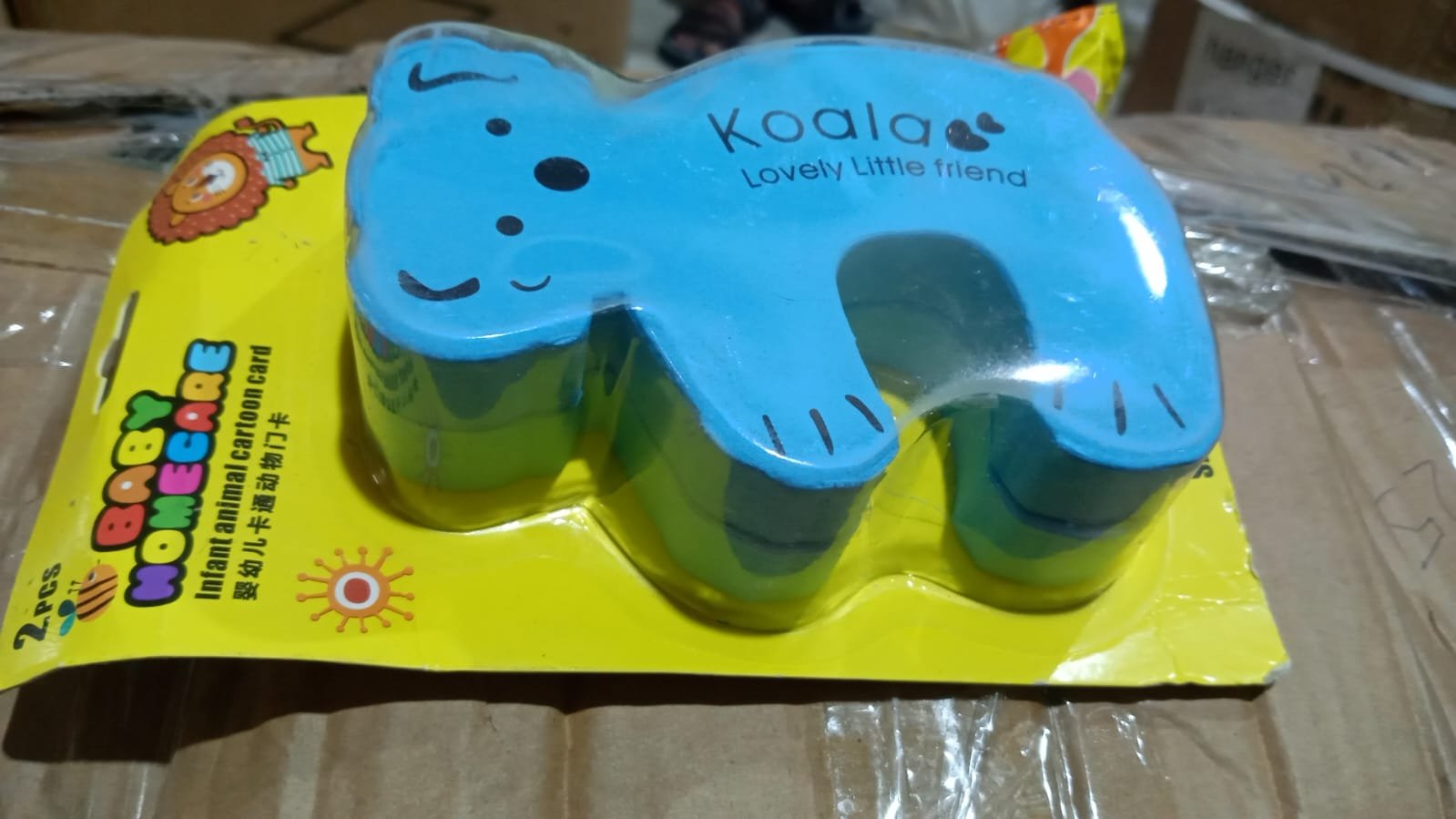 Animal Shape Door Stopper Lock Safety Guard (2pc Set)
