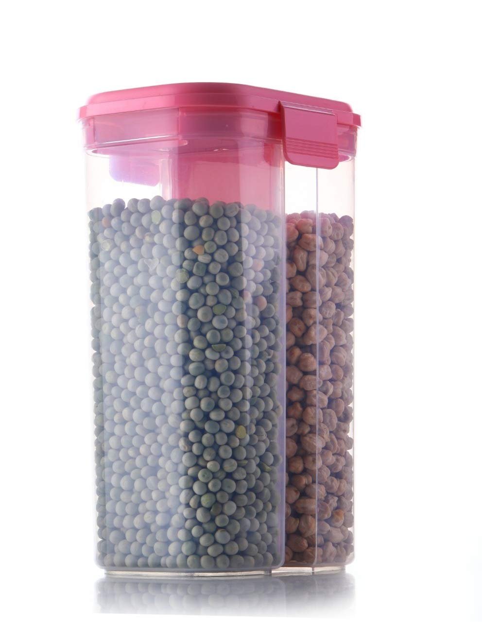 2L Airtight Food Grain Storage Container – 2 Sections