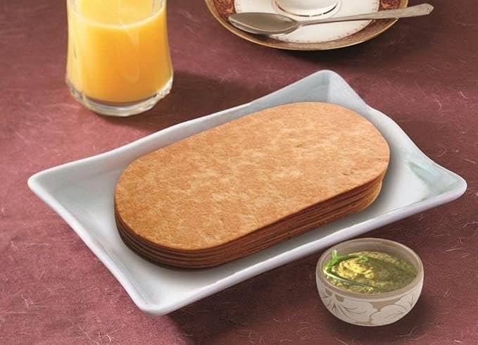 Maniarr’s Plain Slim Bites Khakhra 6 Flavors Combo Pack of 6 Wheat Khakhra