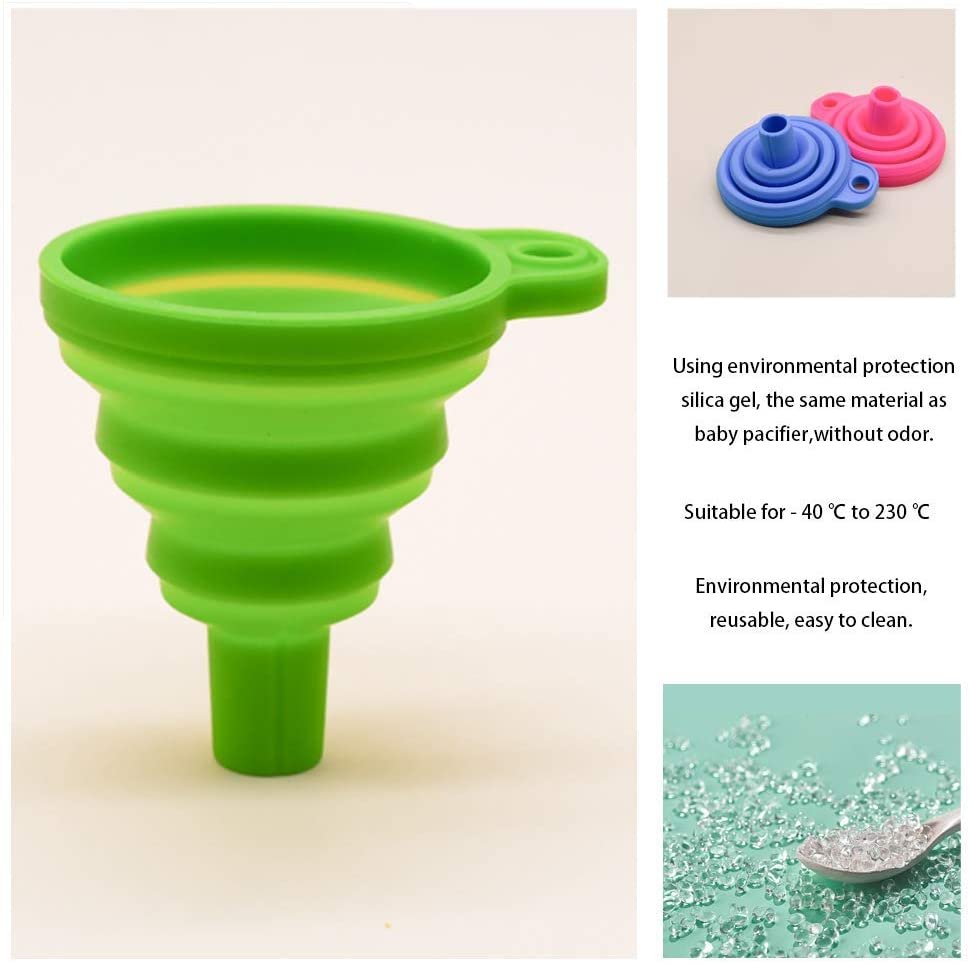 Flexible Silicone Kitchen Funnel Liquid / Powder Transfer Hopper Food (Small)